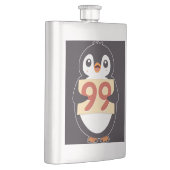 Cartoon Pinguïn met Nummer 99 Flacon (Rechts)