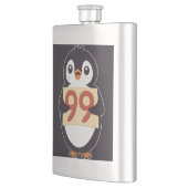 Cartoon Pinguïn met Nummer 99 Flacon (Links)