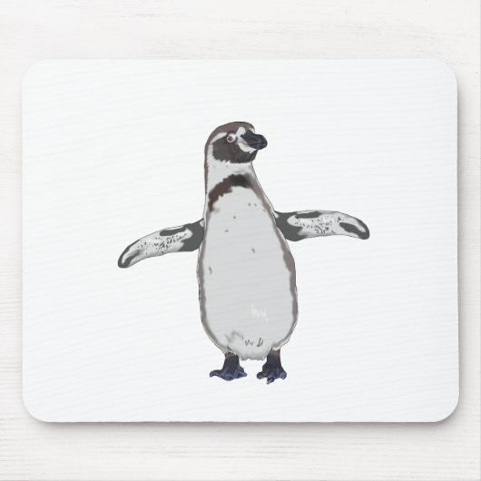 Cartoon Pinguïn Muismat (Voorkant)