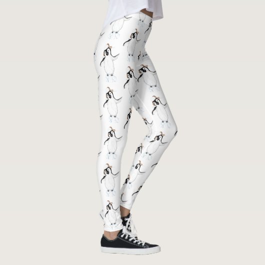 Cartoon pinguïn op ijsberg leggings (Rechts)