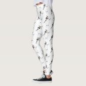 Cartoon pinguïn op ijsberg leggings (Links)