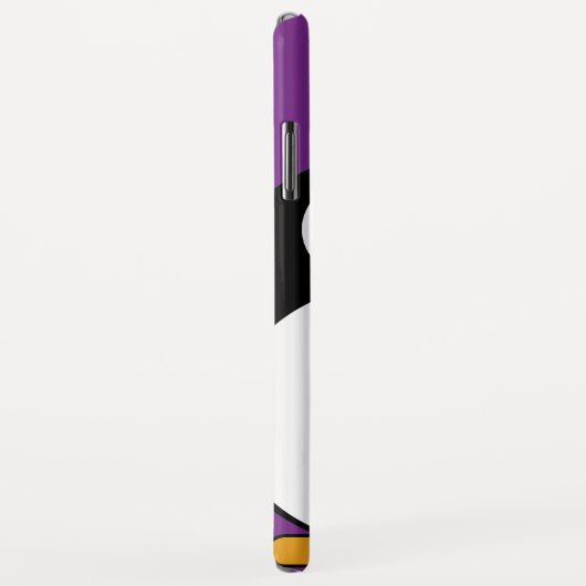 cartoon pinguïn paars Case-Mate iPhone case (Achterkant/rechts)