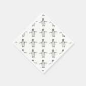 Cartoon Pinguïn Servetten (Hoek)