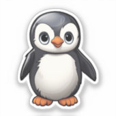 Cartoon pinguïn sticker (Voorkant)