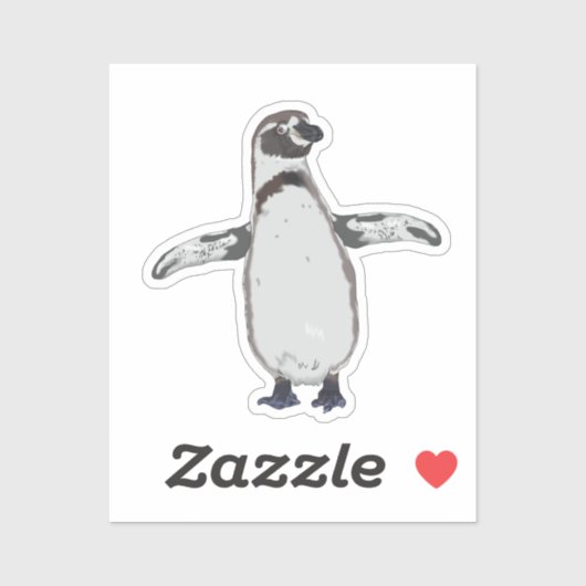 Cartoon Pinguïn Sticker (Vel)