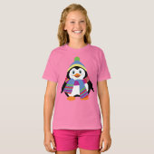 cartoon pinguïn t-shirt (Voorkant volledig)