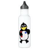 Cartoon pinguïn waterfles  (Links)