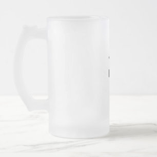CARTOON PINK GENOME FROSTED GLASS BEER MOK