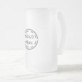 CARTOON PINK GENOME FROSTED GLASS BEER MOK (Voorkant rechts)