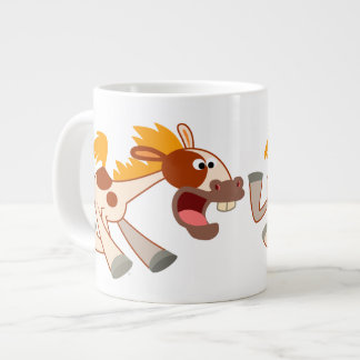 Cartoon Pinto Horse Jumbo Mok