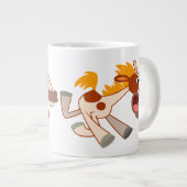 Cartoon Pinto Horse Jumbo Mok (Voorkant rechts)