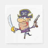 Cartoon Pirate Servet (Voorkant)