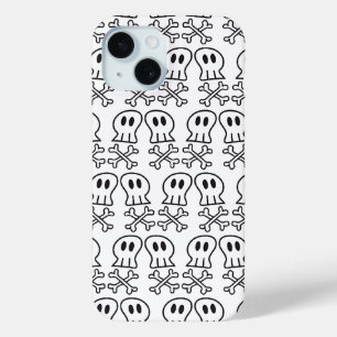 Cartoon Pirate Ship Skulls Botten Fun Boys iPhone 15 Case