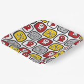 Cartoon Pirate / Skeletspieren en Botten Halloween Papieren Bordje (Gebogen)