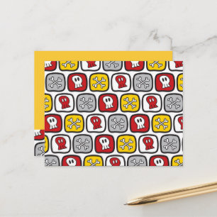 Cartoon Pirate / Skeletspieren en Botten Vun Kind Briefkaart