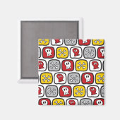 Cartoon Pirate / Skeletspieren en Botten Vun Kind Magneet (Voorkant / Achterkant)