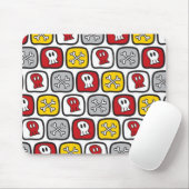 Cartoon Pirate / Skeletspieren en Botten Vun Kind Muismat (Met muis)