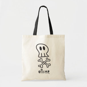 Cartoon Pirate Skull & Bone Kind Halloween Party Tote Bag