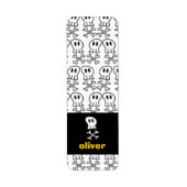 Cartoon Pirate Skulls & Botten Party Labels (Voorkant)