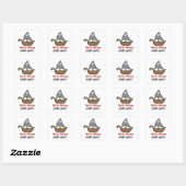 Cartoon Piratenschip Skulls & Botten Party Sticker (Vel)