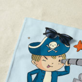 Cartoon Pirates Island Ship Kinder Beach Towel Strandlaken (In situ)