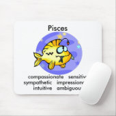 Cartoon Pisces Vis eten Vis Muismat (Met muis)
