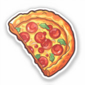Cartoon pizza sticker (Voorkant)