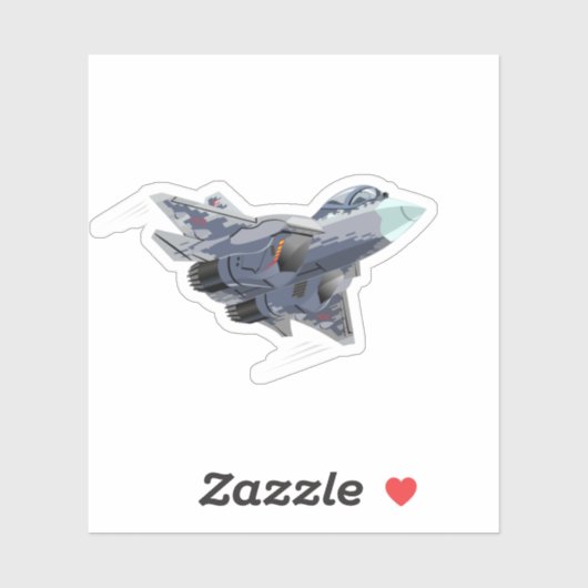 Cartoon Plane sticker (Vel)