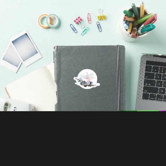 Cartoon Plane sticker (iPad Cover)