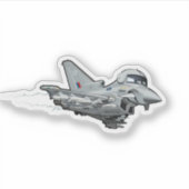 Cartoon Plane sticker (Voorkant)