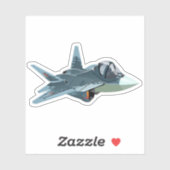 Cartoon Plane sticker (Vel)