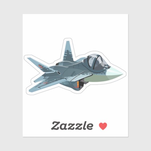 Cartoon Plane sticker (Vel)