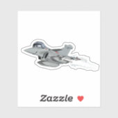 Cartoon Plane sticker (Vel)