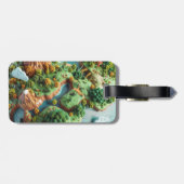 Cartoon Planet Bagagelabel (Achterkant horizontaal)