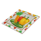 Cartoon Plantaardige leuke keuken tegel Tegeltje (Zijkant)