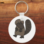 Cartoon Platypus Sleutelhanger (Voorkant)