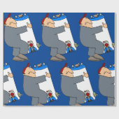 Cartoon Plumber Cadeaupapier (Vlak)