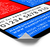 Cartoon Plumber, Plumber, Plumbing Adverteren Poster (Hoek)