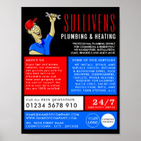 Cartoon Plumber, Plumber, Plumbing Adverteren