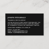 Cartoon Plumber, Plumber, Plumbing Visitekaartje (Achterkant)