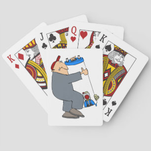 Cartoon Plumber Pokerkaarten