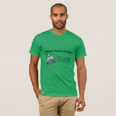 Cartoon Plumber Service T-shirt (Voorkant volledig)