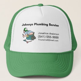 Cartoon Plumber Service Trucker Pet