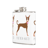  Cartoon Podenco Orito Dog Heupfles (Links)