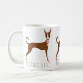 Cartoon Podenco Orito Dog Koffiemok (Links)