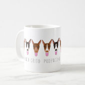  Cartoon Podenco Orito Dog Koffiemok (Voorkant links)