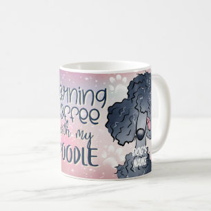Cartoon Poedel Hond Huisdier Koffie Mok, Cup Koffiemok