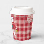 Cartoon Polar Beer met een Lantaarn | Roodgietersw Papieren Bekers (Rechts)