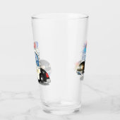 Cartoon politieauto's glas (Rechts)
