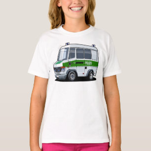 Cartoon politiebusje t-shirt